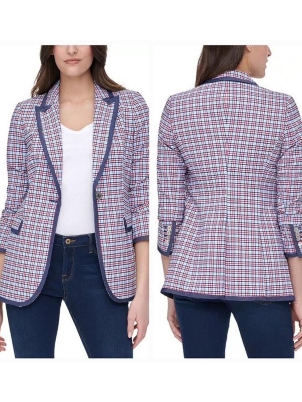Tommy Hilfiger Checkered Blazer